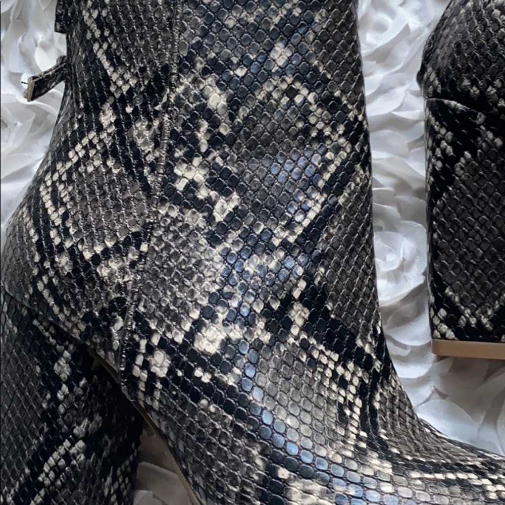 Steve Madden Retrograde Grey Snake Booties! - Picture 3 of 6